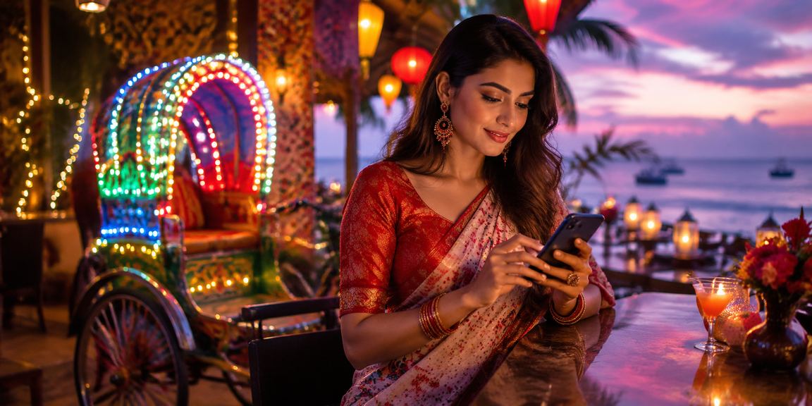 ঢাকায় পহেলা বৈশাখের উৎসবে মোবাইল ক্যাসিনো উপভোগ করছেন একজন ব্যবহারকারী